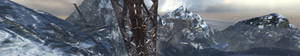Triple Monitor Mountains Wallpaper