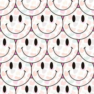 Trippy Face Hearts Wallpaper