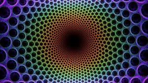 Trippy Psychedelic Circles Wallpaper