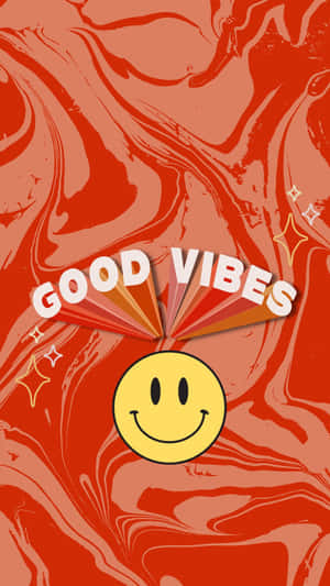 Trippy Smiley Good Vibe Wallpaper