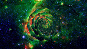 Trippy Spiral Galaxy Wallpaper