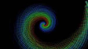 Trippy Spiral Rainbow Wallpaper