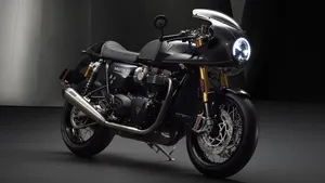 Triumph Bonneville Thurxton Jet Black Wallpaper