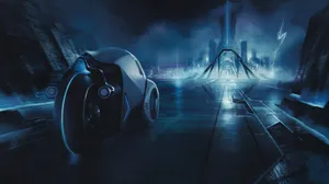 Tron Movie Digital Cover Wallpaper