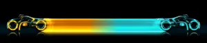 Tron Yellow And Blue Bikes Wallpaper