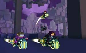 Trove Neon Nightcycle Wallpaper