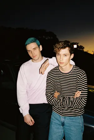 Troye Sivan And Lauv Posing In A Candid Shot For Their Hit Collaboration,