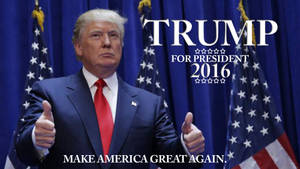 Trump For President 2016 Wallpaper