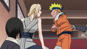 Tsunade And Naruto Fighting Wallpaper