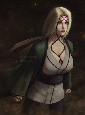 Tsunade With Glowing Seal Wallpaper