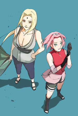 Tsunade With Sakura Wallpaper