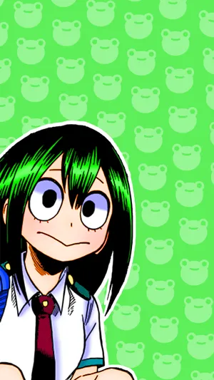 Tsuyu Asui Froppy School Girl Wallpaper