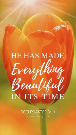 Tulips Girly Bible Verse Wallpaper