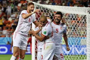 Tunisia National Football Team Players Victory Wallpaper