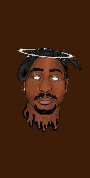 Tupac Amaru Shakur Drip Art Wallpaper