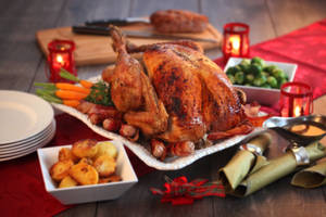 Turkey, Roast, Poultry, Dinner Wallpaper