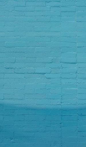 Turquoise Blue Wall Bricks Wallpaper