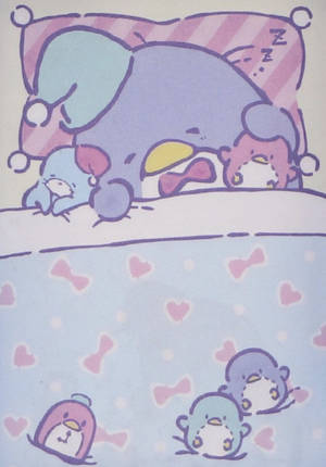 Tuxedo Sam Chip Friends Sleepover Wallpaper