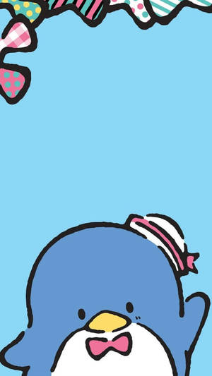 Tuxedo Sam Sanrio Blue Penguin Wallpaper