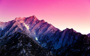 Tv 4k Mountain Pink Aesthetic Wallpaper