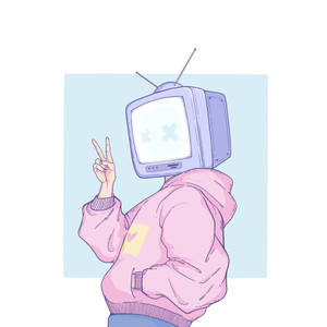 Tv Head Peace Sign Wallpaper