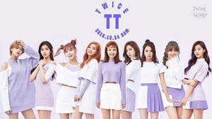 Twice In Lavender Outfits Wallpaper
