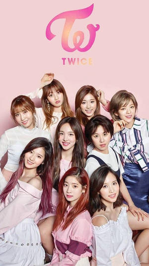 Twice In Pink Poster Wallpaper