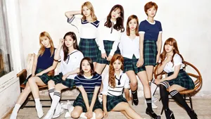 Twice In School Uniforms Wallpaper