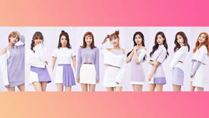 Twice White And Lavender Wallpaper