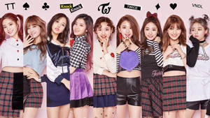 Twice With Logos Wallpaper
