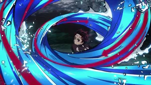 Twisting Whirlpool Demon Slayer Wallpaper
