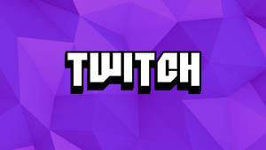 Twitch Wordmark Geometric Purple Wallpaper