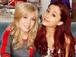 Two Girls With Long Hair Posing For A Picture Wallpaper