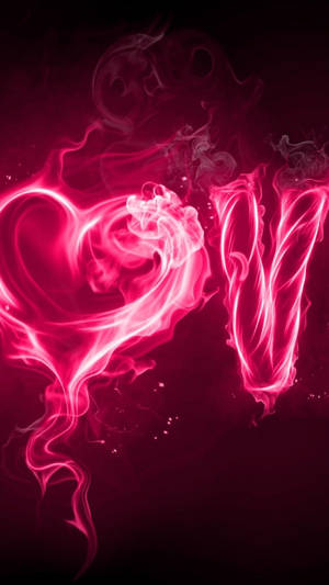 Two Lovers Dancing In Pink Wallpaper