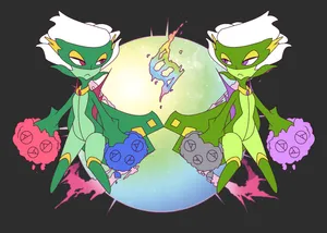 Two Roserade Pokemon Wallpaper