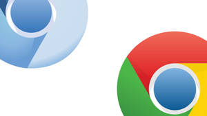 Two Tones Of Google Chrome Wallpaper