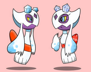 Two Versions Of Froslass Wallpaper