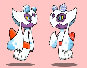 Two Versions Of Froslass Wallpaper