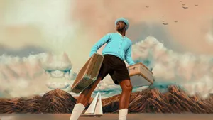 Tyler The Creator Rapping In Concert Wallpaper