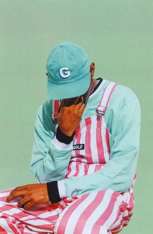 Tyler The Creator Striped Jumper Pants Wallpaper