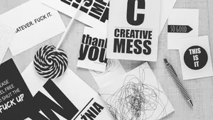 Typography Word In Card Wallpaper