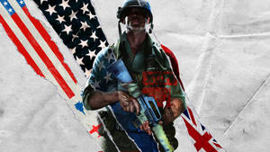 U.s. Army Soldier Action In Call Of Duty: Black Ops Cold War Wallpaper
