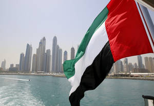 Uae Flag Flying Wallpaper