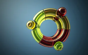 Ubuntu Logo In 3d Wallpaper