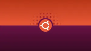 Ubuntu Purple Orange Flag Wallpaper