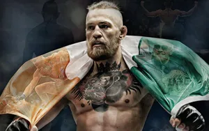 Ufc Conor Mcgregor Flag Banner Wallpaper