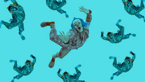 Ugly Clown Falling Wallpaper