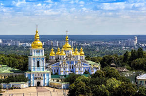 Ukraine St. Michael's Monastery Wallpaper