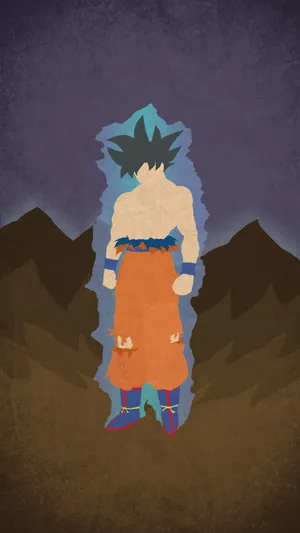 Ultra Instinct Goku Vector Art Wallpaper