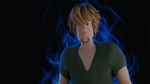 Ultra Instinct Shaggy Showcases Powers In 3d Art Design Wallpaper